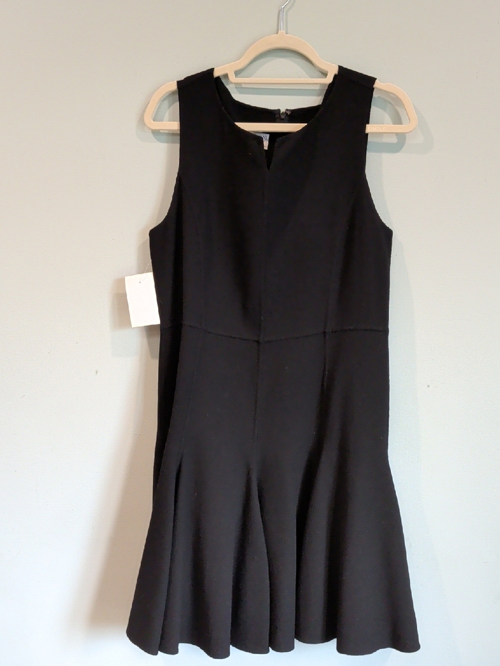 Armani Collezioni Black Dress with Flare Skirt 10